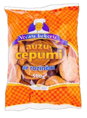 Picture of Vecais Bekeris - Oat cookies with raisins, 500g (box*8)