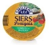 Picture of Smiltenes piens - FRESH CHEESE WITH TOMATO AND BASIL  200G (box*12)
